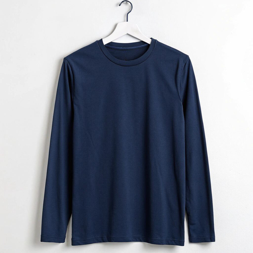 Men's Full Sleeve T-Shirt - Navy Blue