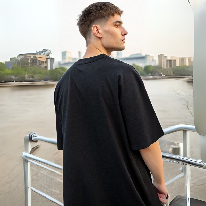 Men's Classic Oversized Tee - Black
