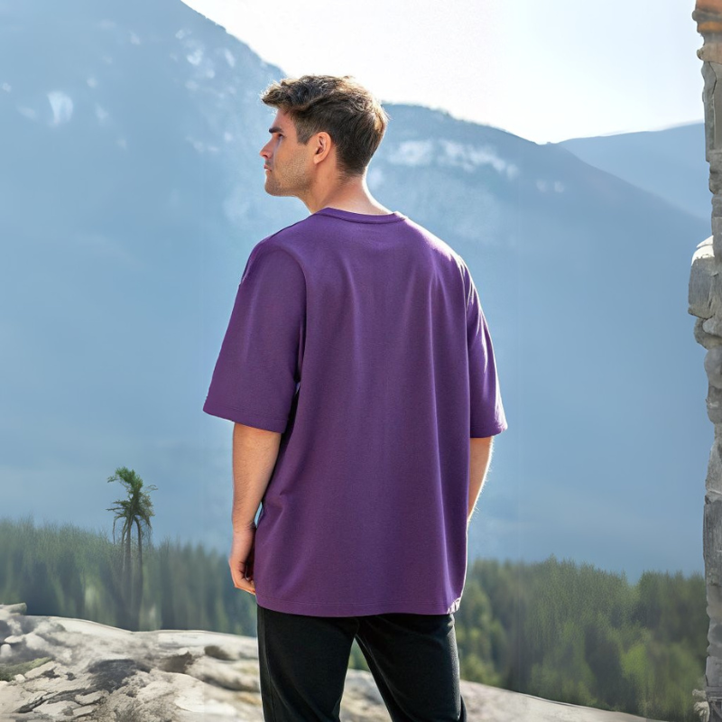 Men's Classic Oversized Tee - Purple