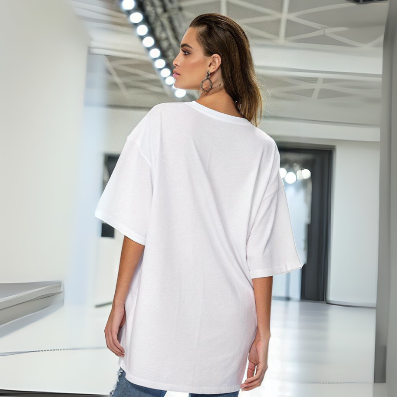 Women's Standard Oversized Tee - White