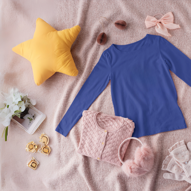 Women's Full Sleeve T-Shirt - Royal Blue