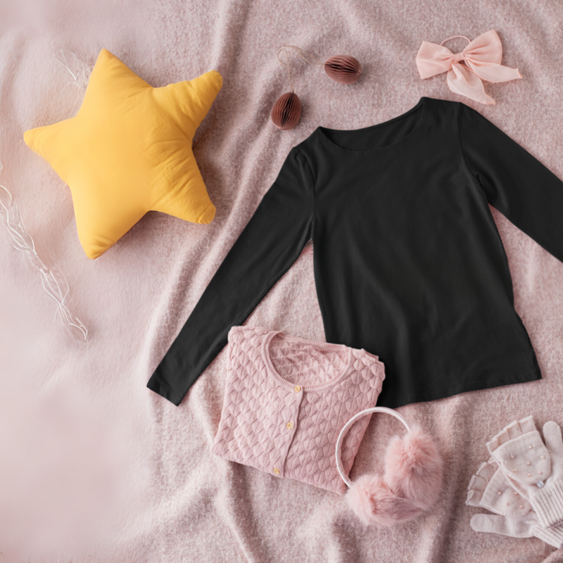 Women's Full Sleeve T-Shirt - Black