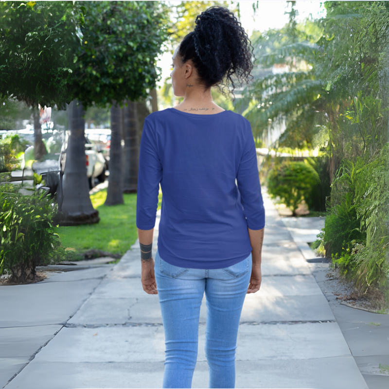 Women's Full Sleeve T-Shirt - Royal Blue