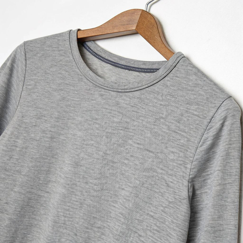 Men's Full Sleeve T-Shirt - Grey Mélange