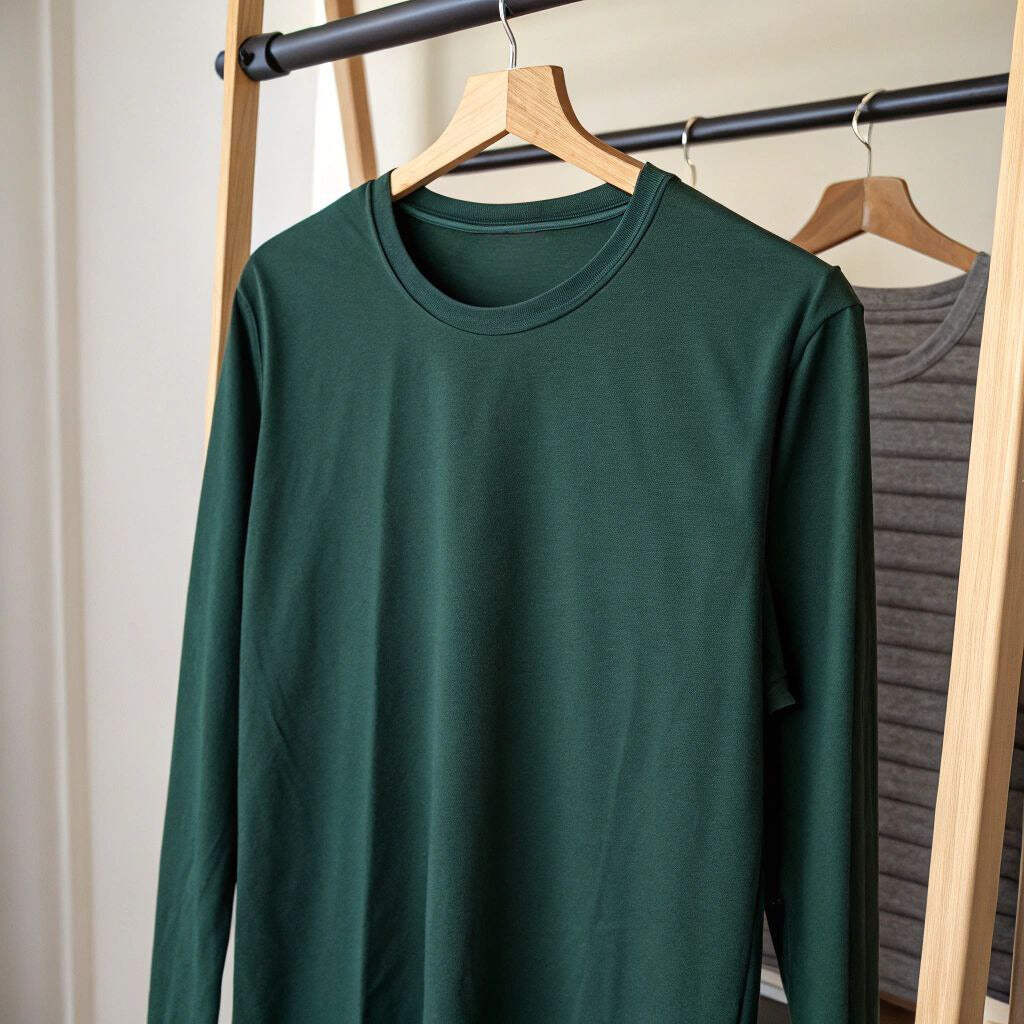 Men's Full Sleeve T-Shirt - Dark Green