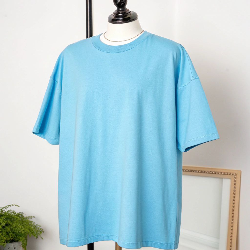 Men's Classic Oversized Tee - Baby Blue