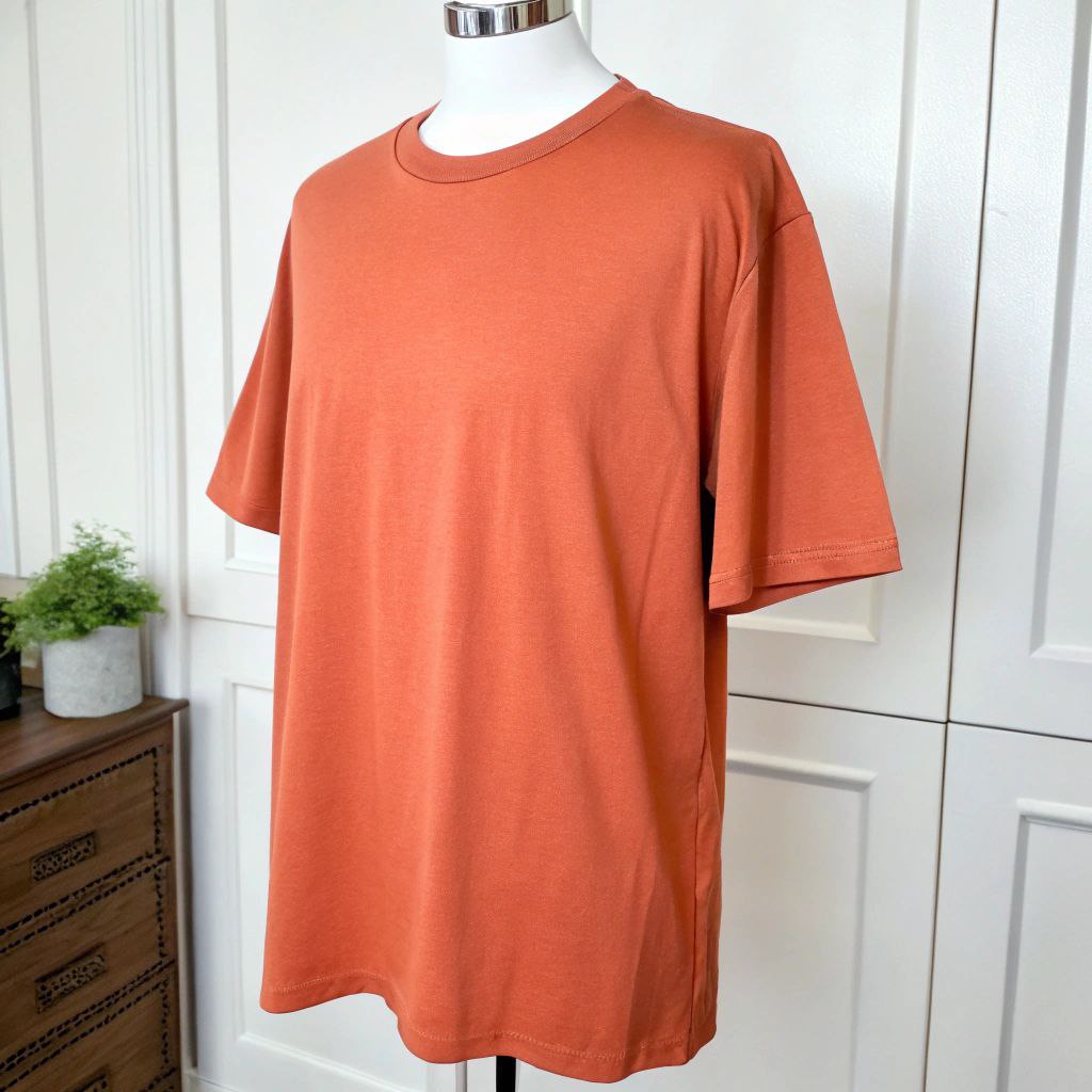 Men's Classic Oversized Tee - Coral