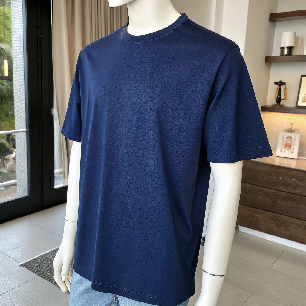 Men's Classic Oversized Tee - Navy Blue