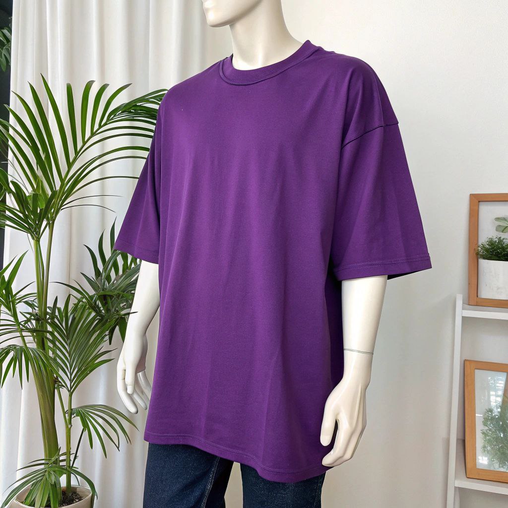 Men's Classic Oversized Tee - Purple