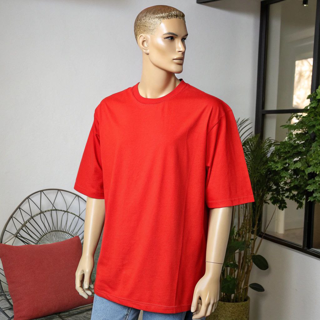 Men's Classic Oversized Tee - Red