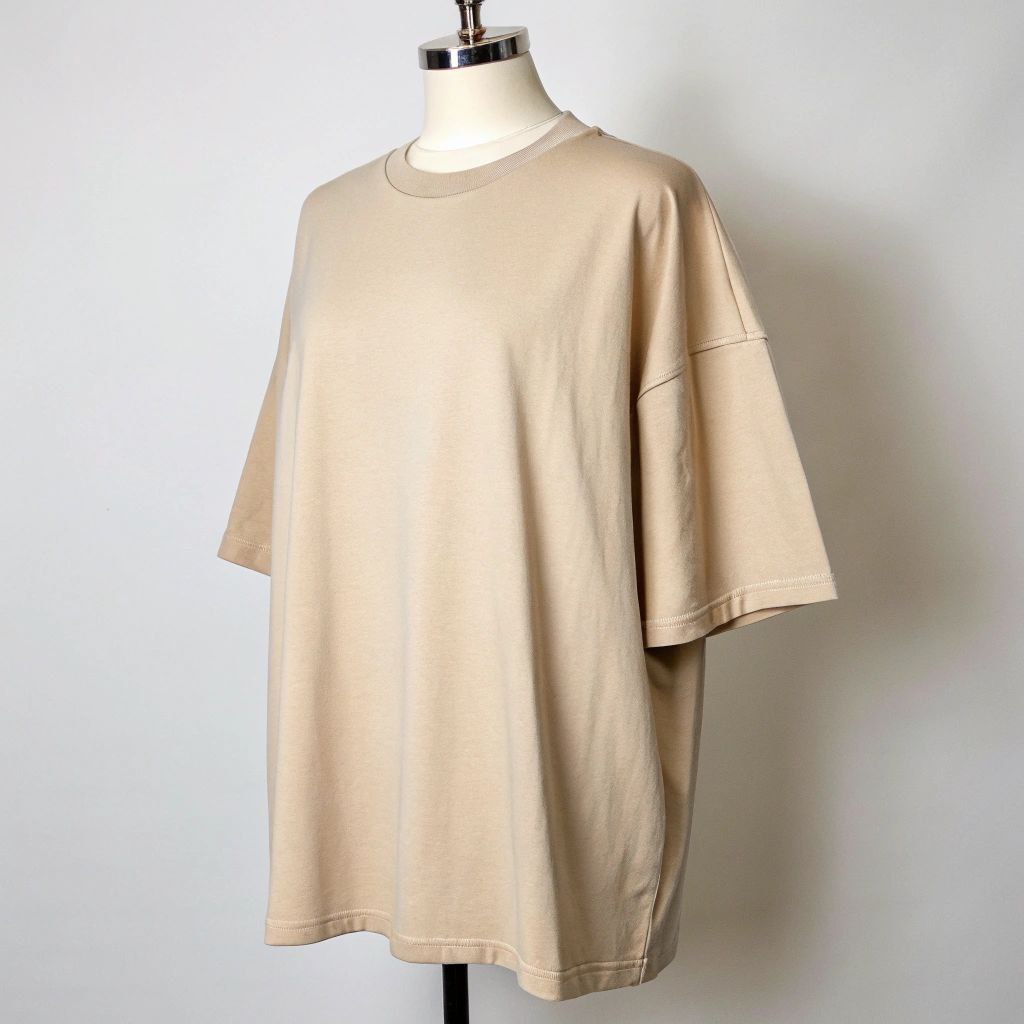 Women's Standard Oversized Tee - Beige