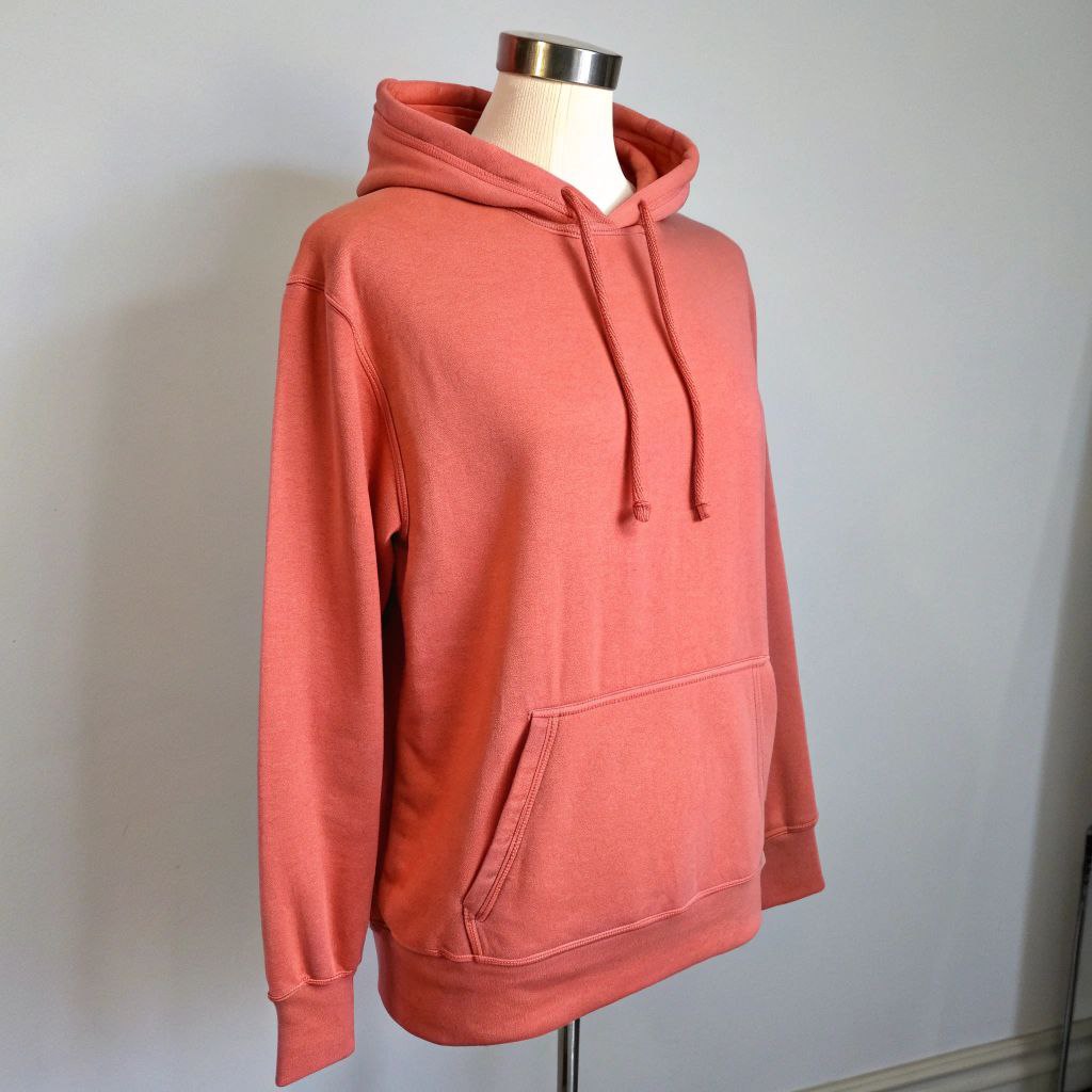 Men's Hooded Sweatshirt - Coral