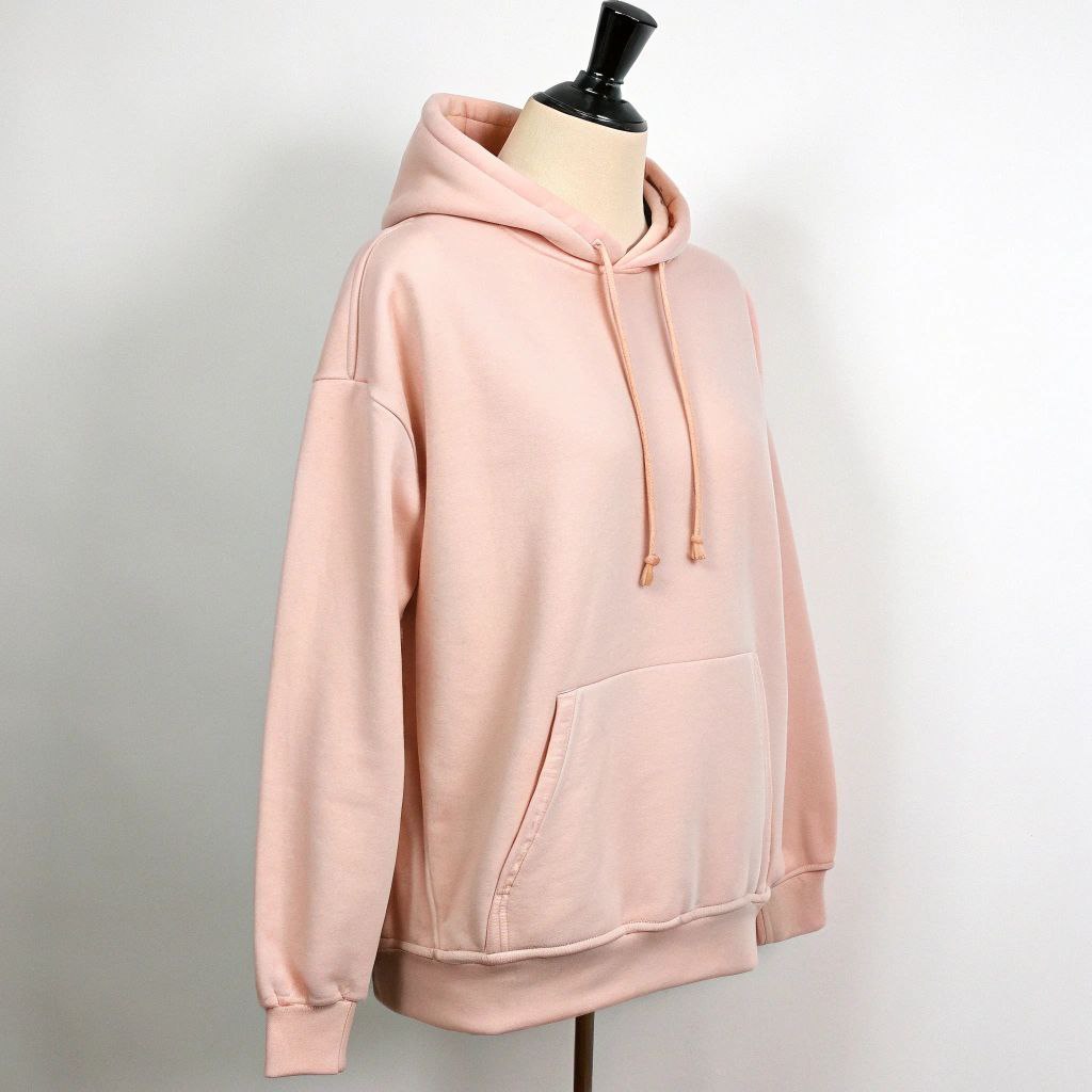 Men's Hooded Sweatshirt - Light Baby Pink