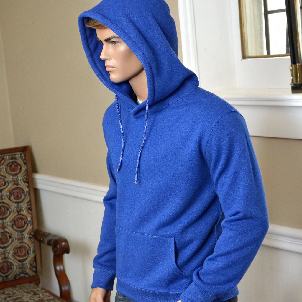 Men's Hooded Sweatshirt - Royal Blue