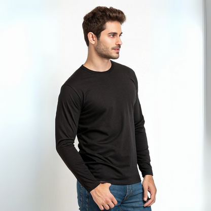 Men's Full Sleeve T-Shirt - Black