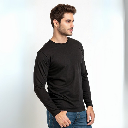 Men's Full Sleeve T-Shirt - Black