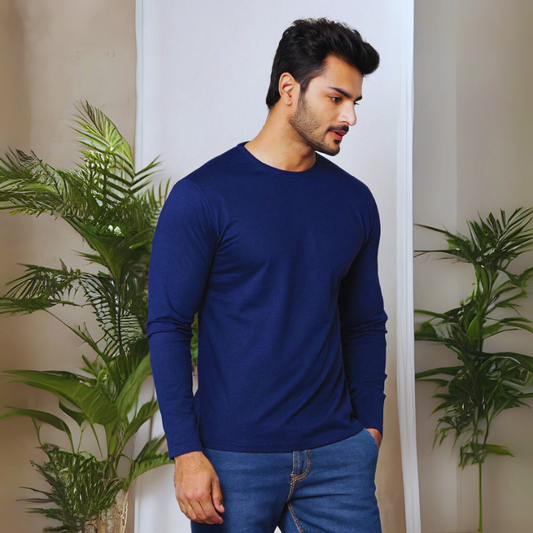 Men's Full Sleeve T-Shirt - Royal Blue
