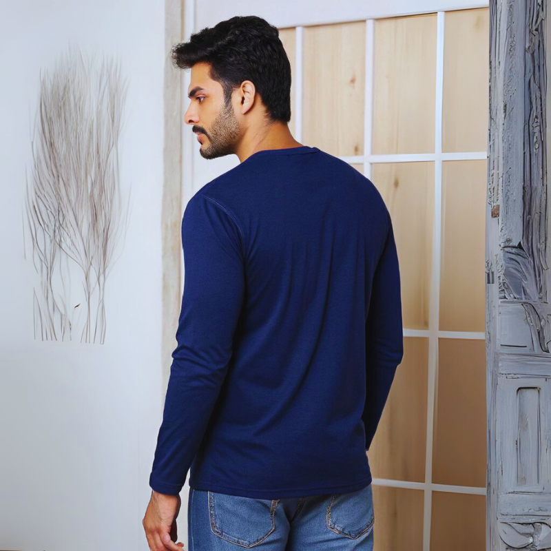Men's Full Sleeve T-Shirt - Royal Blue