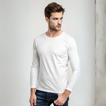 Men's Full Sleeve T-Shirt - White