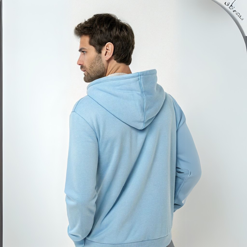 Men's Hooded Sweatshirt - Baby Blue