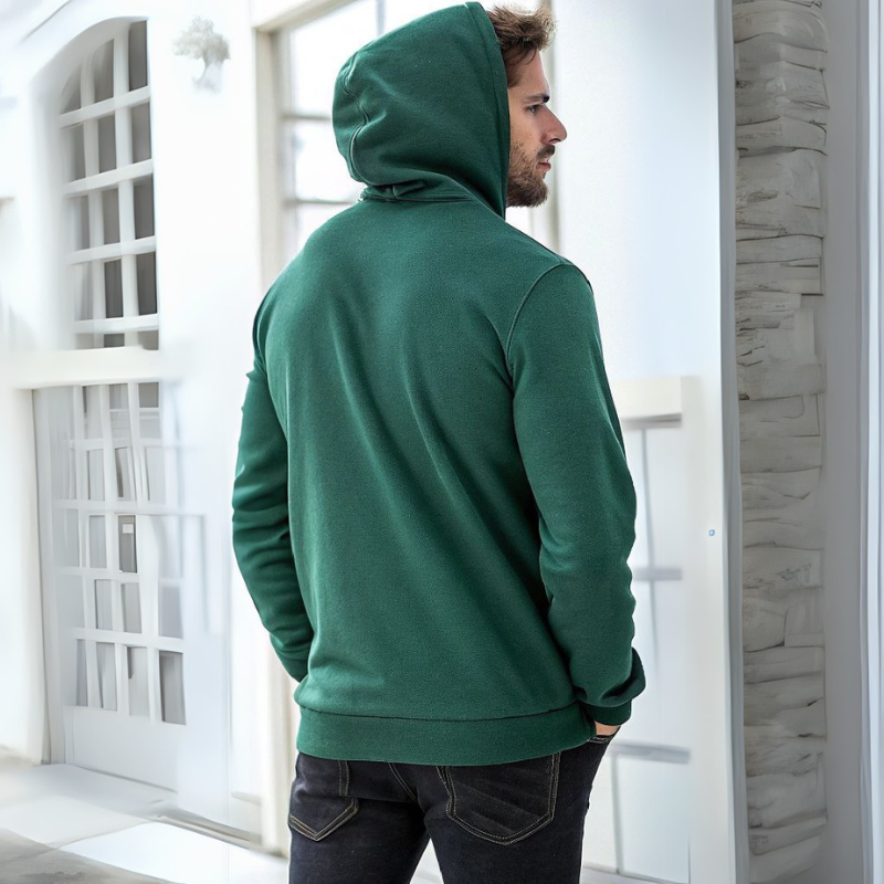 Men's Hooded Sweatshirt - Dark Green