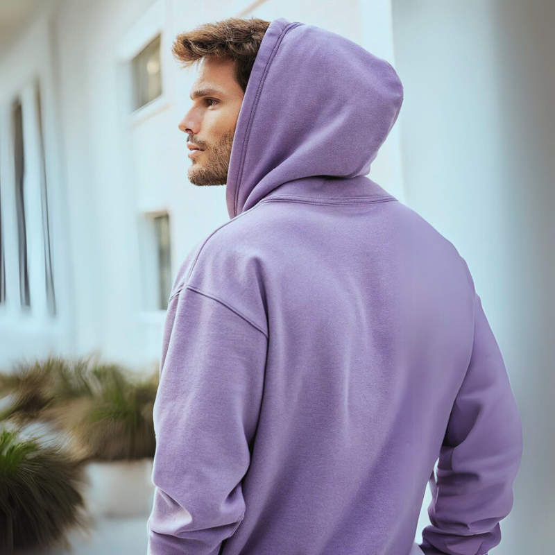 Men's Hooded Sweatshirt - Lavender