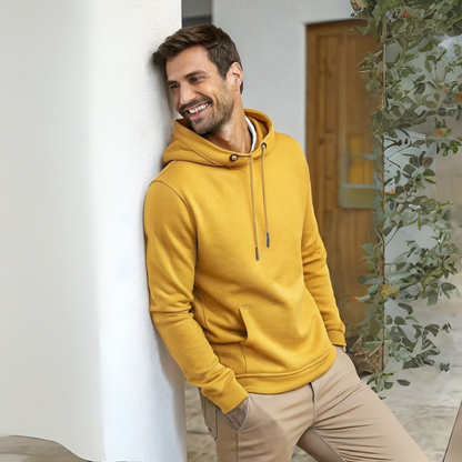 Men's Hooded Sweatshirt - Mustard Yellow