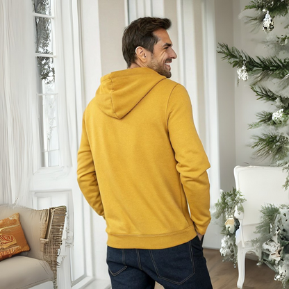 Men's Hooded Sweatshirt - Mustard Yellow