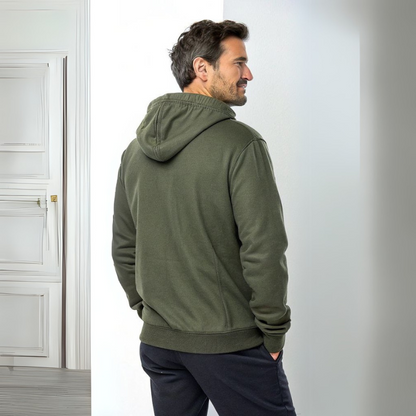 Men's Hooded Sweatshirt - Olive Green
