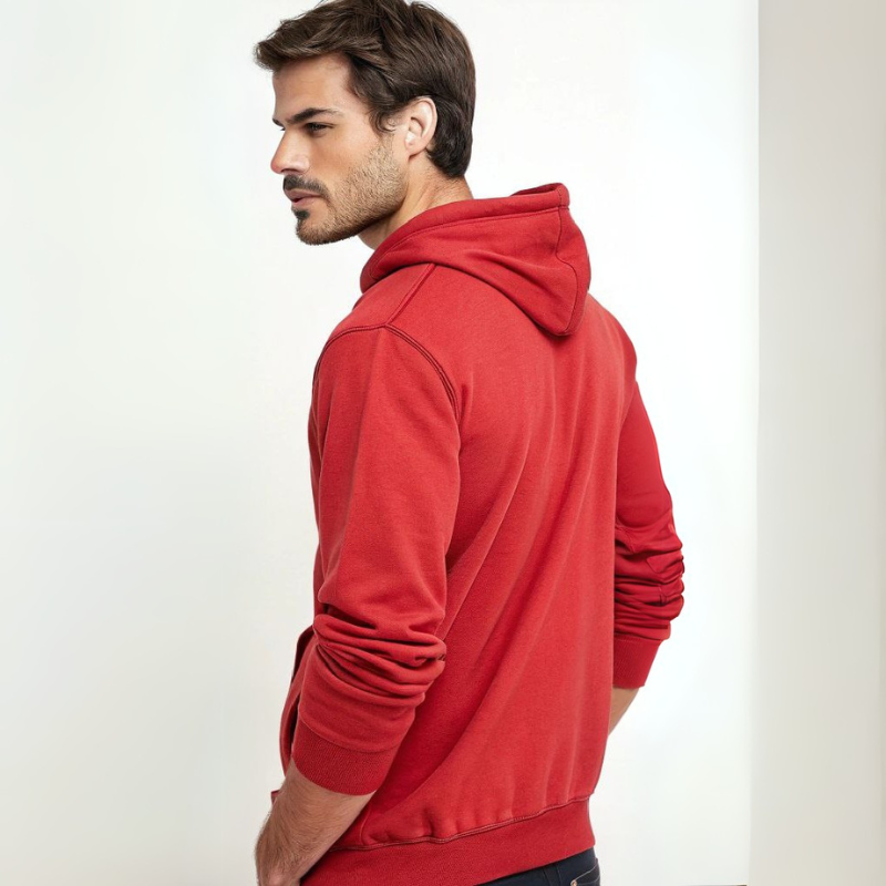Men's Hooded Sweatshirt - Red