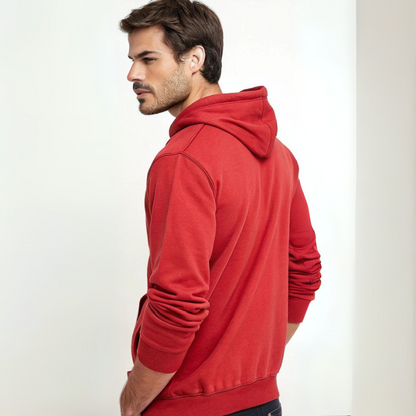 Men's Hooded Sweatshirt - Red