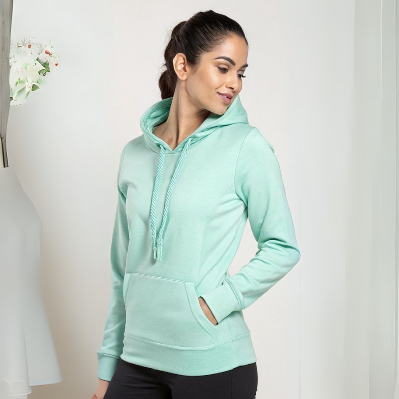 Women's Hooded Sweatshirt - Mint