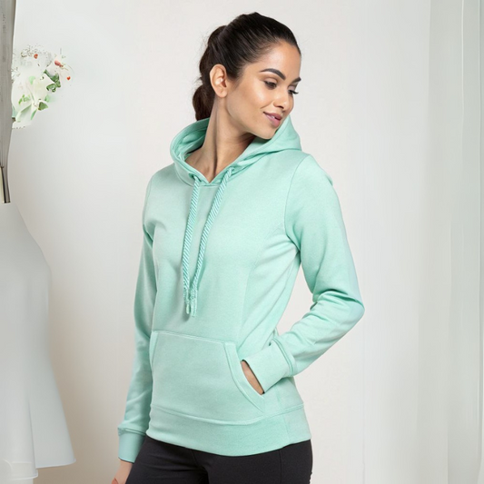 Women's Hooded Sweatshirt - Mint