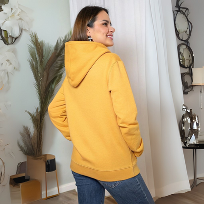 Women's Hooded Sweatshirt - Mustard Yellow