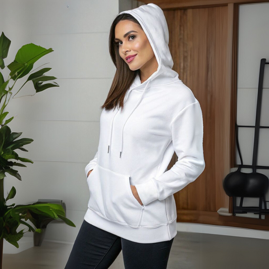 Women's Hooded Sweatshirt - White