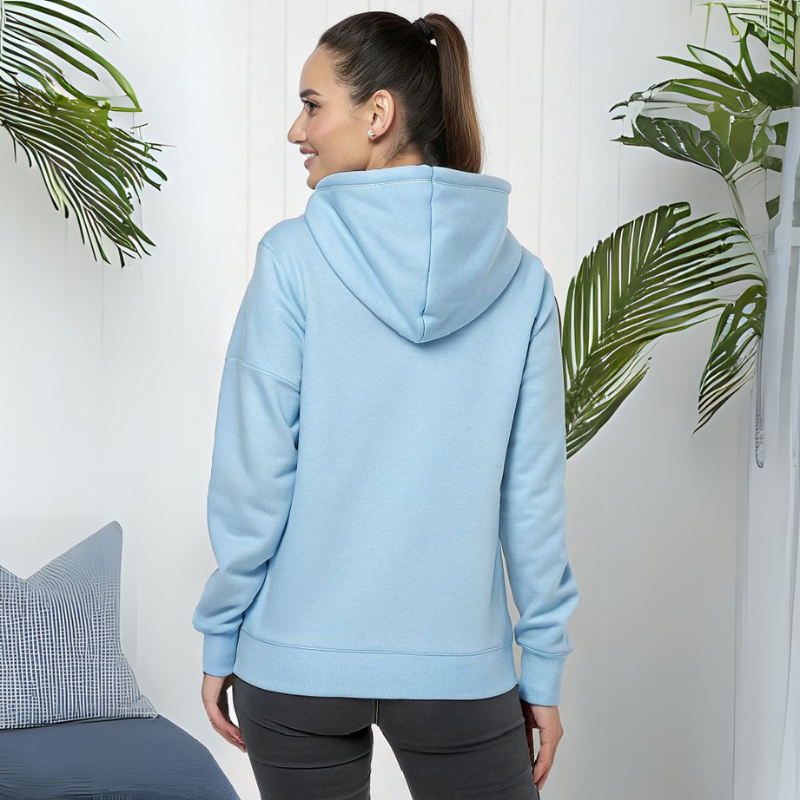 Women's Hooded Sweatshirt - Baby Blue