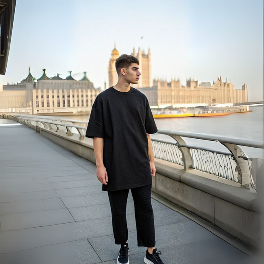 Men's Classic Oversized Tee - Black