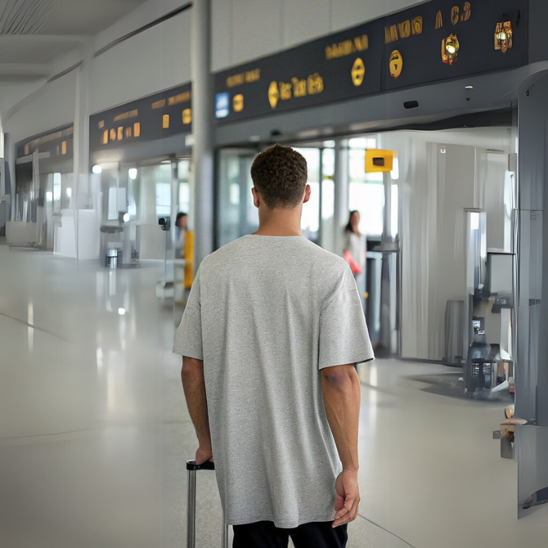 Men's Classic Oversized Tee - Grey Mélange