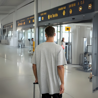 Men's Classic Oversized Tee - Grey Mélange