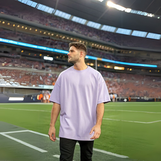 Men's Classic Oversized Tee - Lavender
