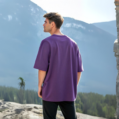 Men's Classic Oversized Tee - Purple