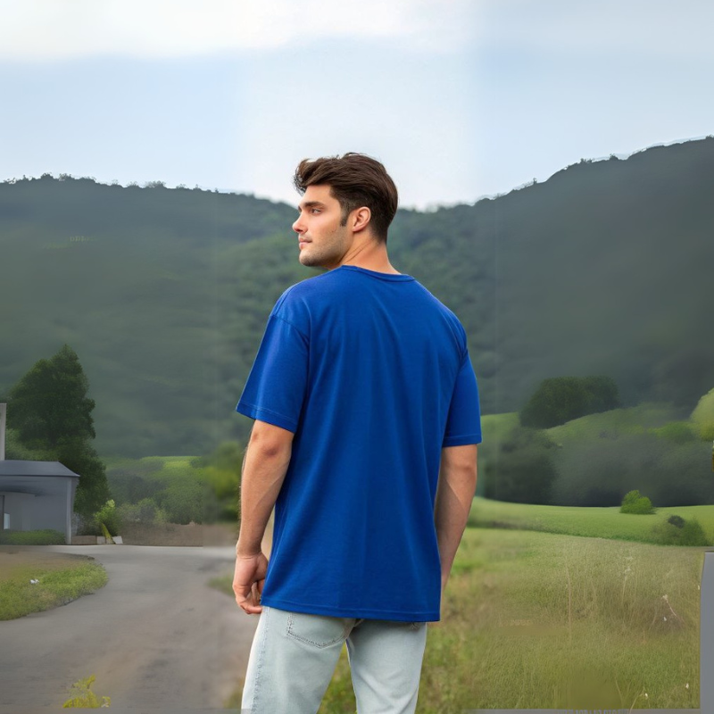 Men's Classic Oversized Tee - Royal Blue