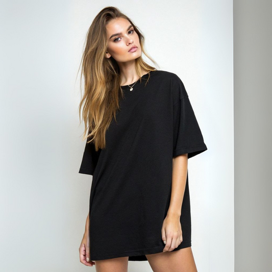 Women's Standard Oversized Tee - Black