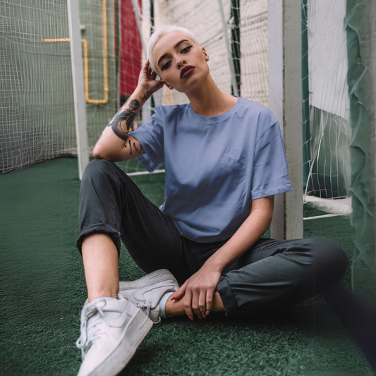 Women's Terry Oversized Tee - Lavender