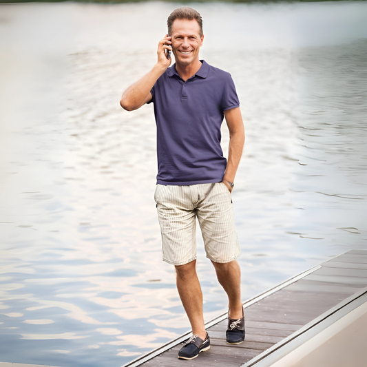 Men's Polo T-Shirt - Purple