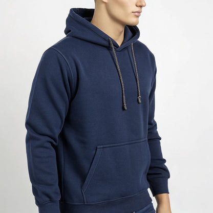 Men's Hooded Sweatshirt - Navy Blue