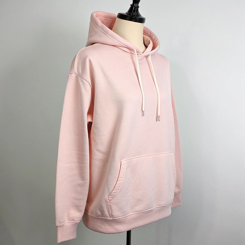 Women's Hooded Sweatshirt - Light Baby Pink