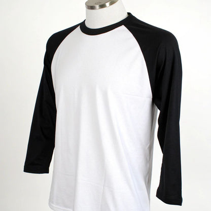 Men's Solid Raglan T-shirt - White